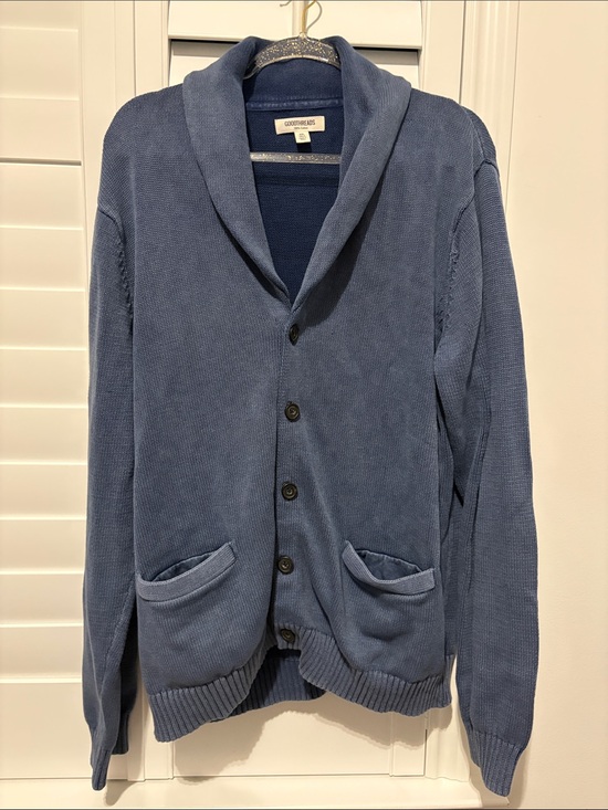 Goodthreads Other - Goodthreads Men's Shawl Collar Button Cardigan Sweater- Dusty Blue XXL tall